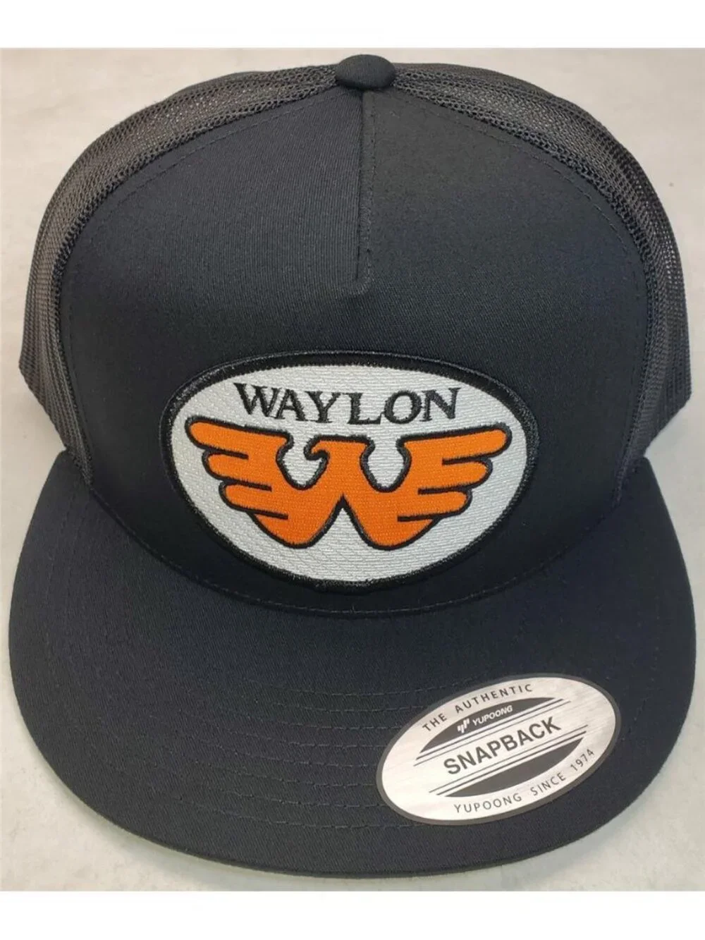 Retro Waylon Trucker Hat Vintage Outlaw Country Patch Yupoong Snapback Cap 80s